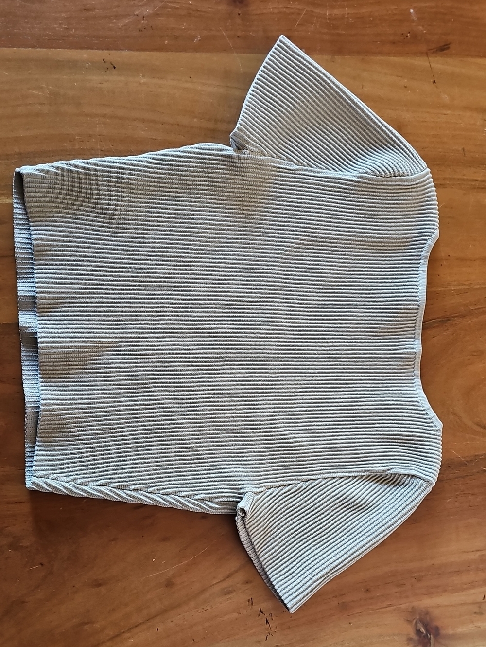 Babaton Ribbed Square-Neck Cropped Top - Picture 2 of 3